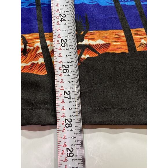 Hawaiian Laleea Rima Mens S Beach Casual Button All Over Print Sunset Shirt - Picture 6 of 6